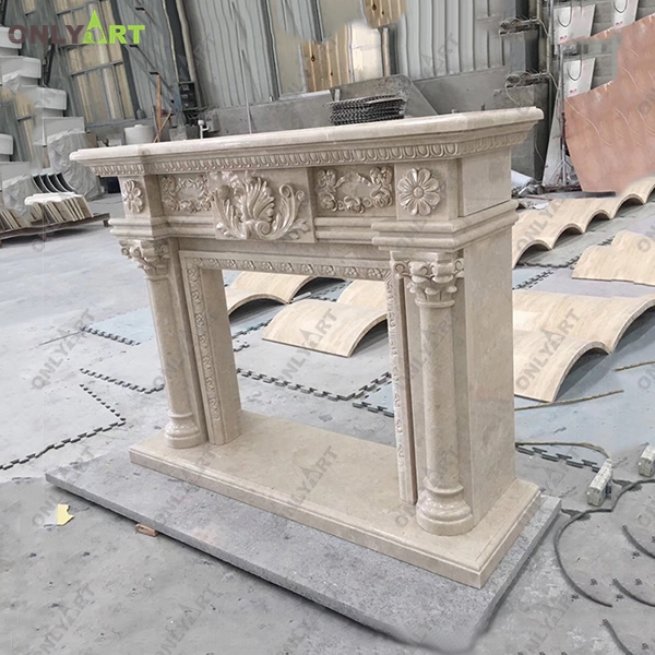 High quality stone fireplace columns for sale