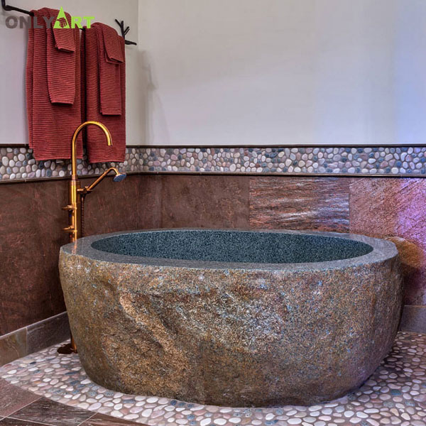 Home decor cast native stone bathtub OLA-Y014