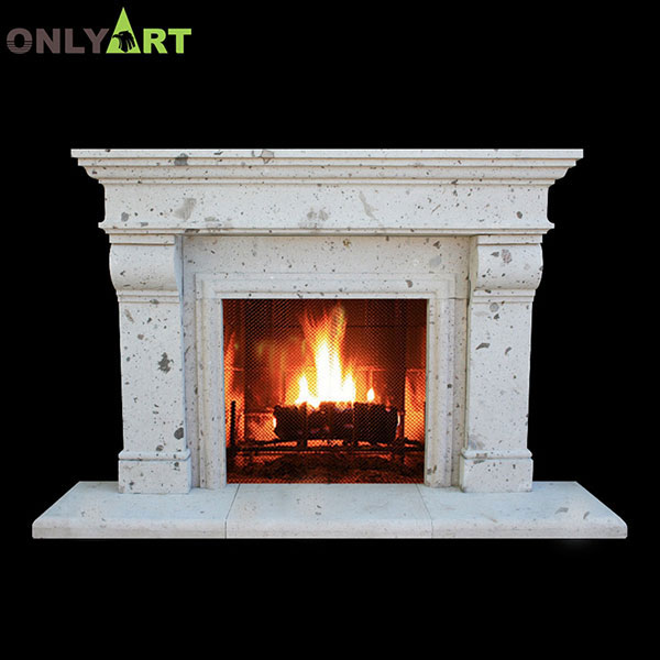 Hot sale granite fireplace mantel surround sculpture OLA-M084