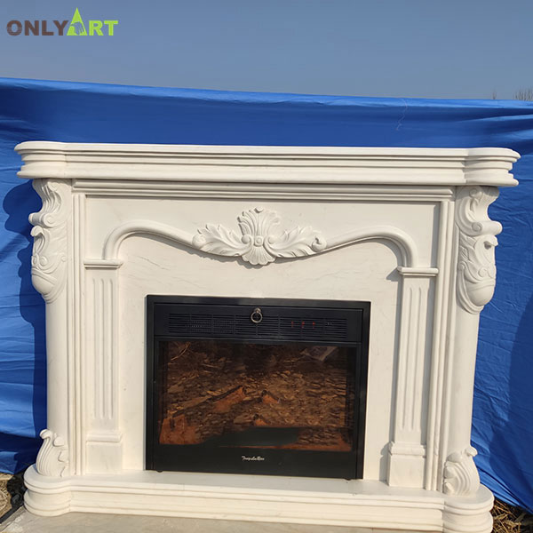 Indoor decoration free standing electric fireplace with mantel OLA-M090