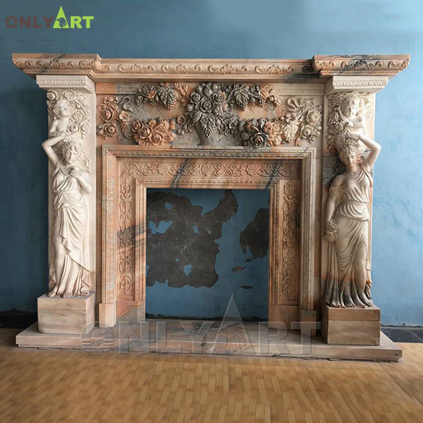 Indoor modern freestanding fireplace surround ideas OLA-M087