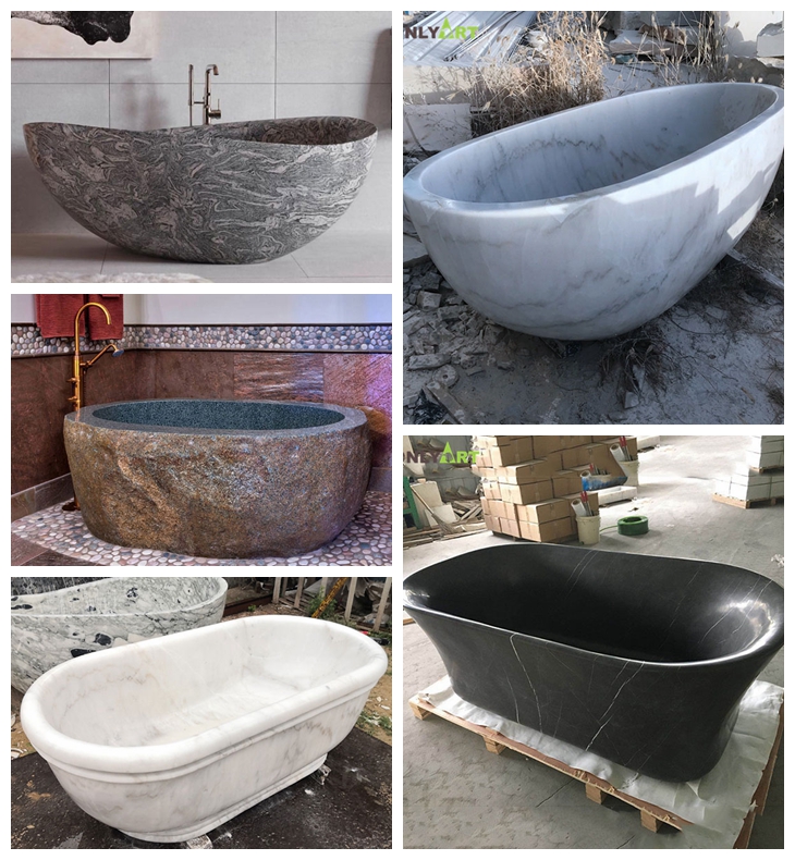 Italian marble bathtub