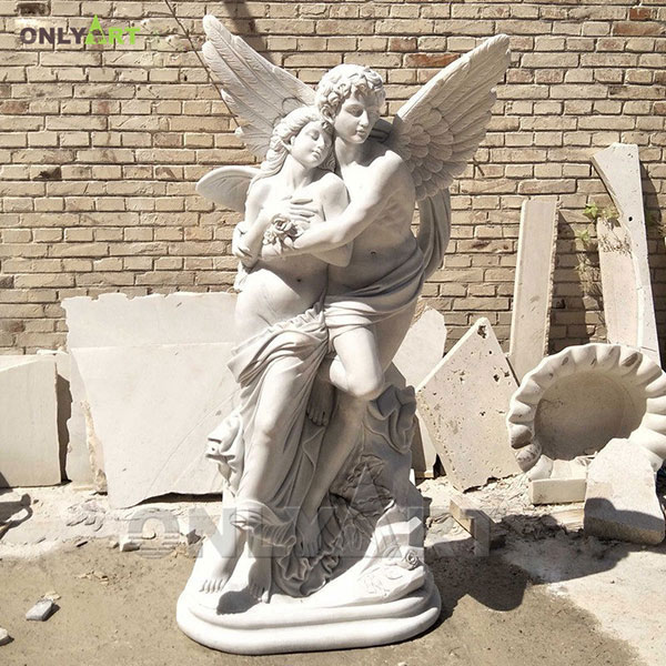 Marble Eros Cupid and Psyche statue for sale OLA-T024