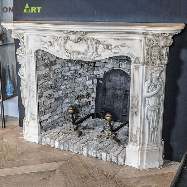 Marble fireplace mantel surrounds for sale OLA-M074