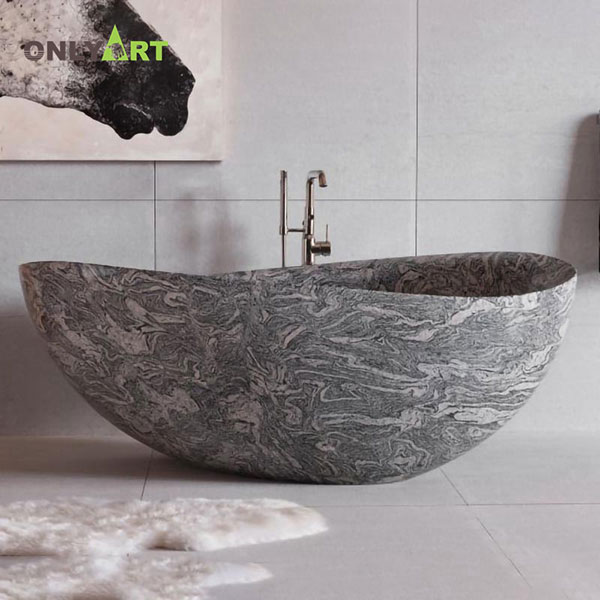 Natural stone around bathtub for sale OLA-Y013
