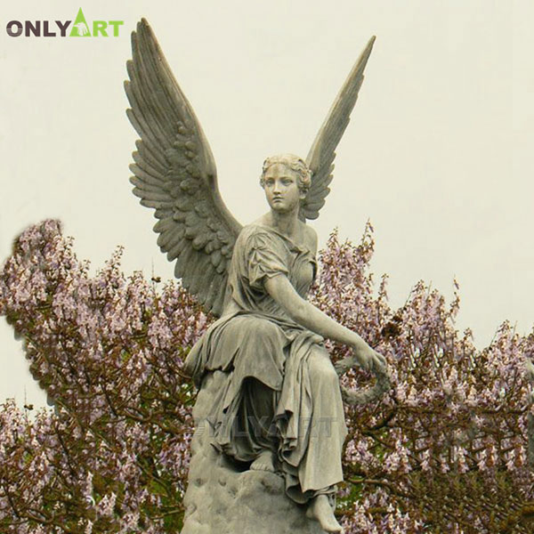Outdoor large memorial garden angel statues OLA-T038