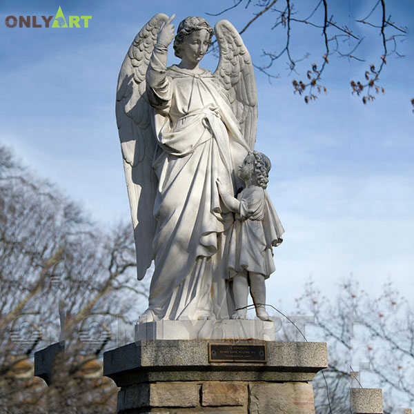 Outdoor marble woman angel statues and figurines for sale OLA-T062