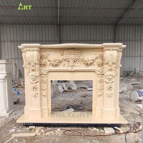 Outdoor or indoor decor antique fireplace mantels for sale OLA-M100