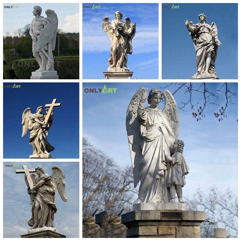 angel statues and figurines