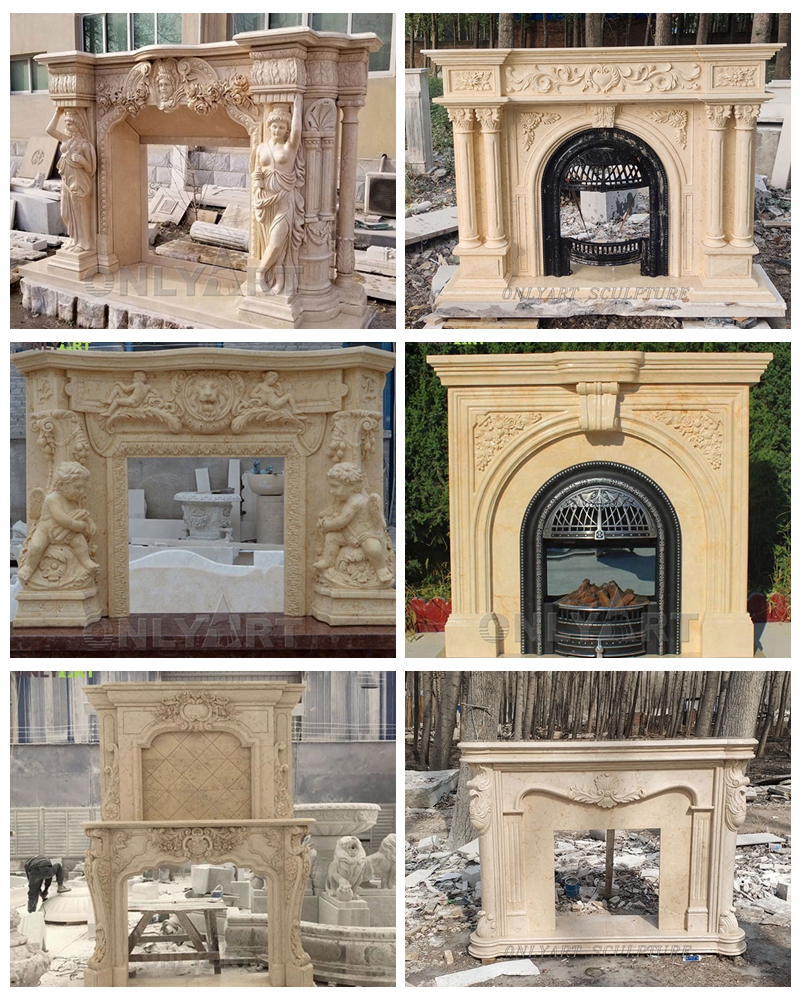 antique fireplace mantel