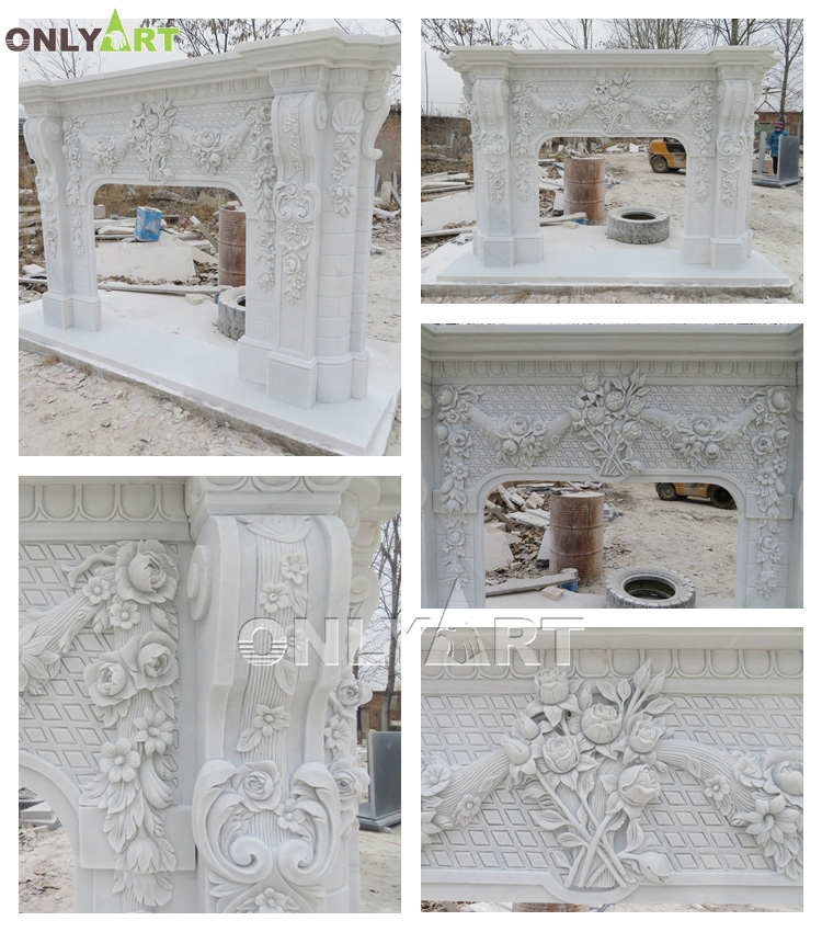 antique marble fireplace