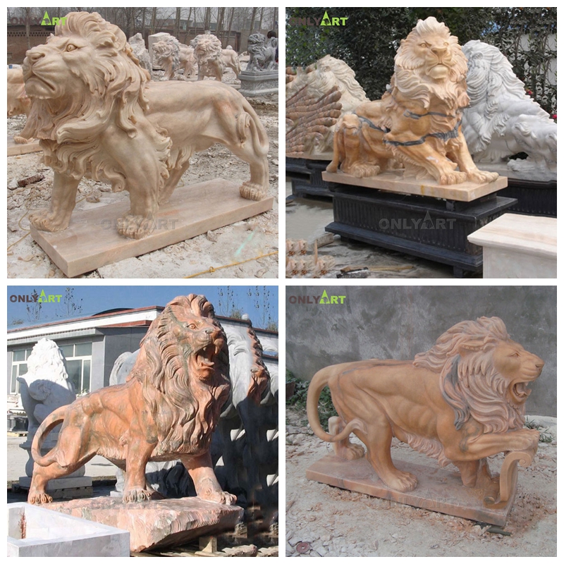 antique stone lions for sale