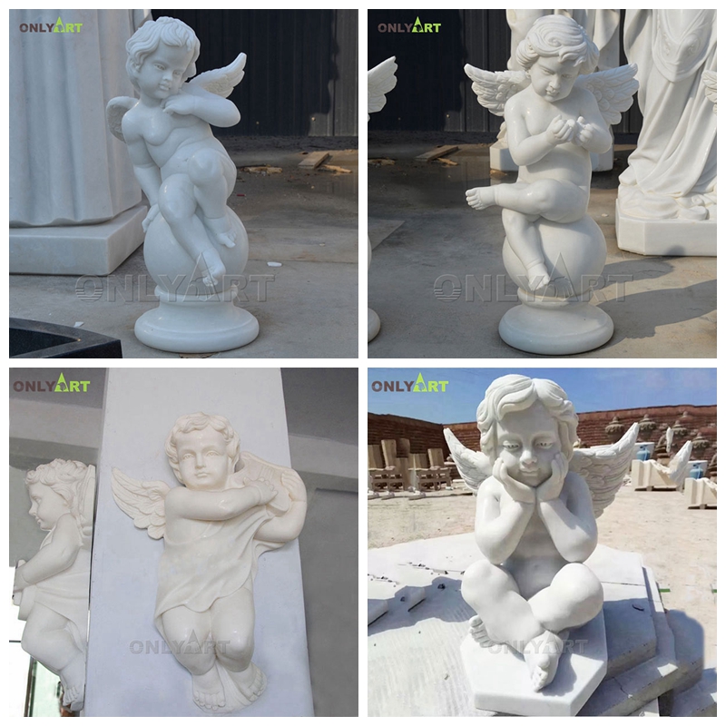 cherub garden statue