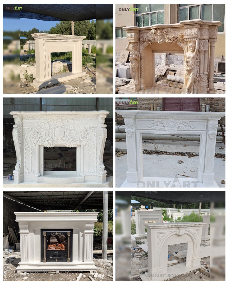 fireplace marble surround