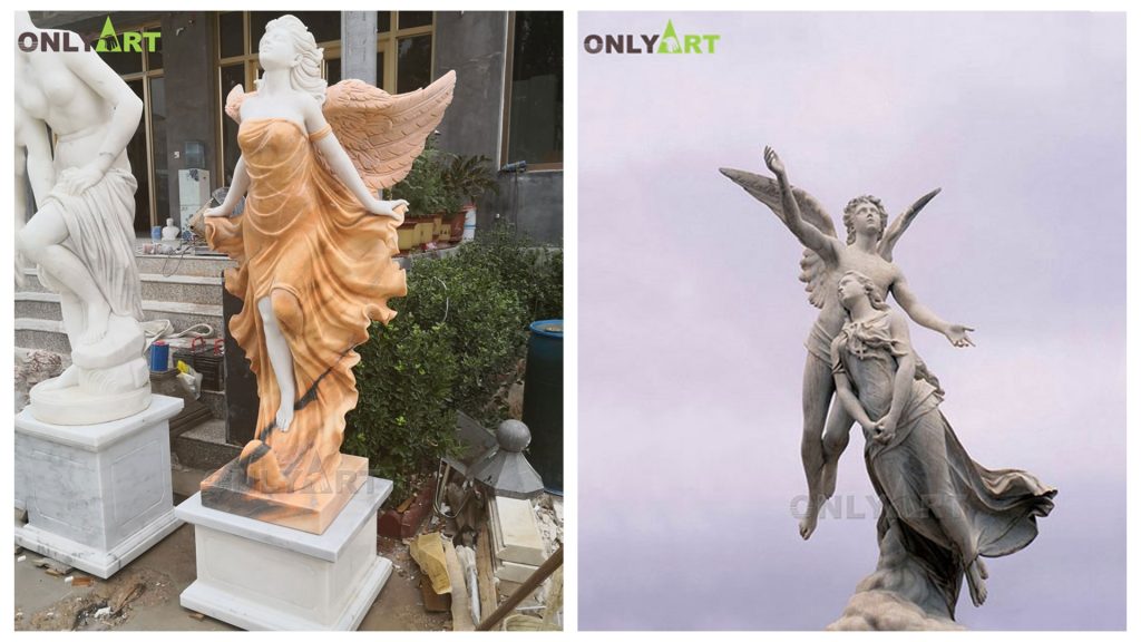 flying angel statue