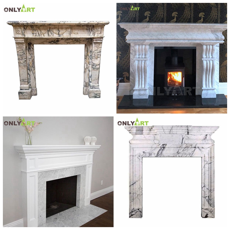 freestanding fireplace surround