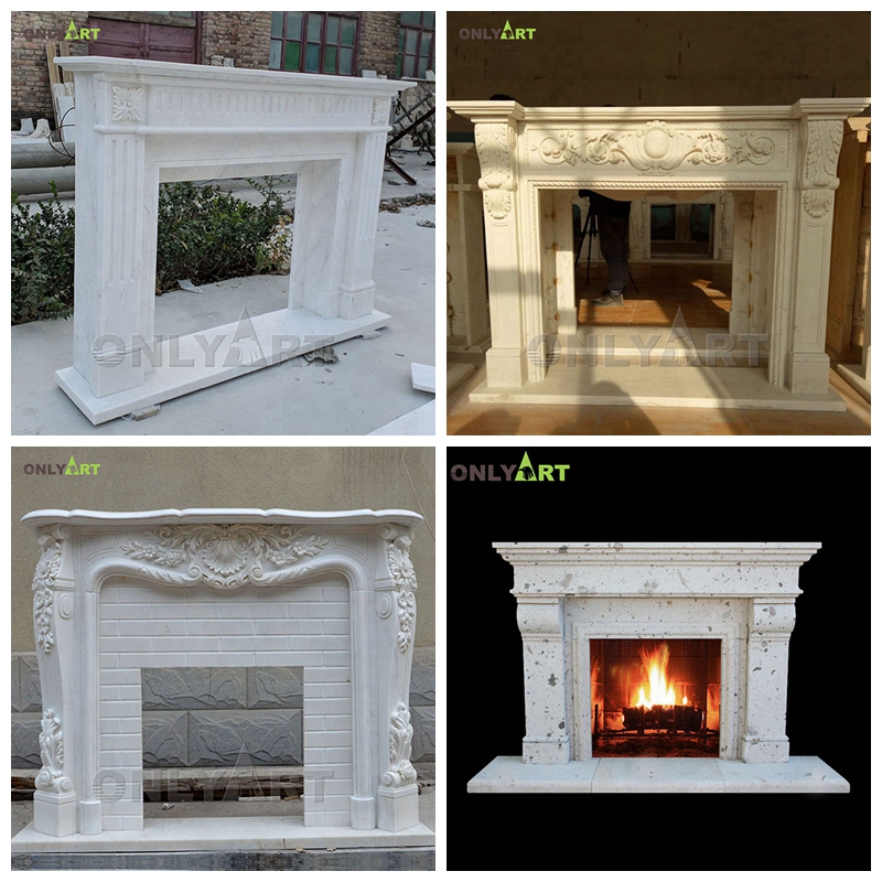 granite fireplace mantel