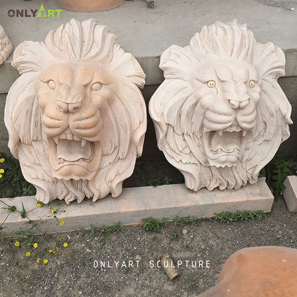 lion face sculpture