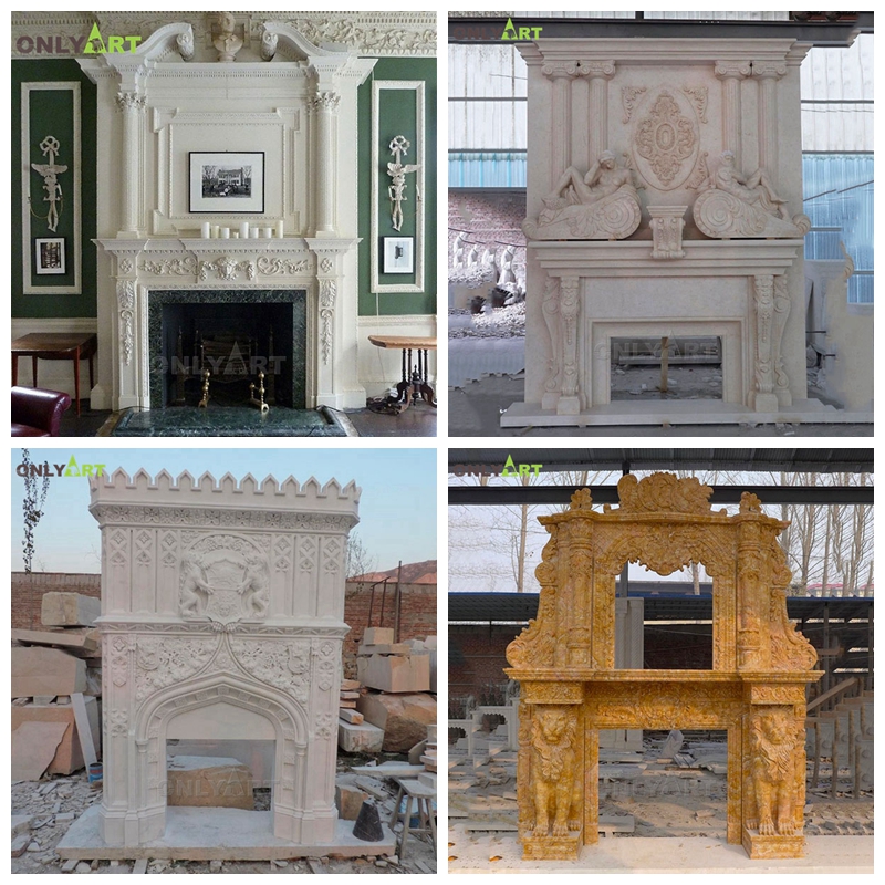 marble fireplace mantels