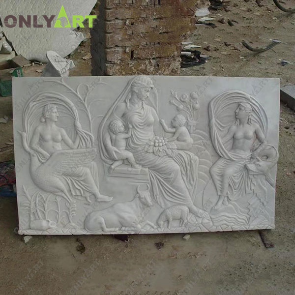 marble statue relief