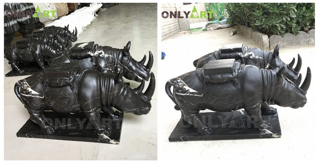 rhino statue