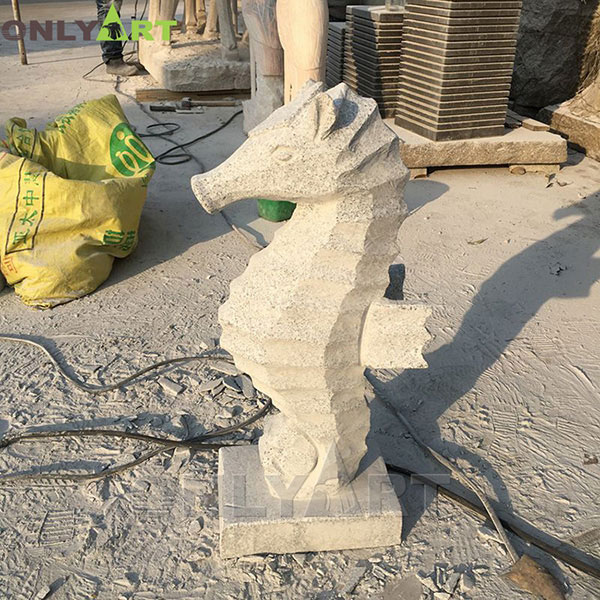 Customize stone hippocampus statue for garden OLA-A101