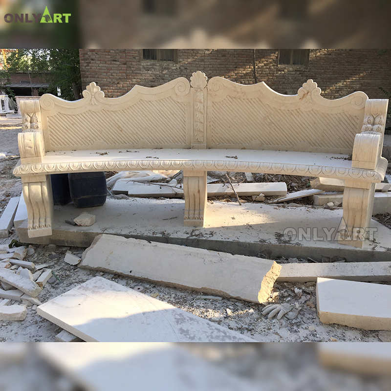 Indoor and outdoor marble garden benches for sale OLA-B011