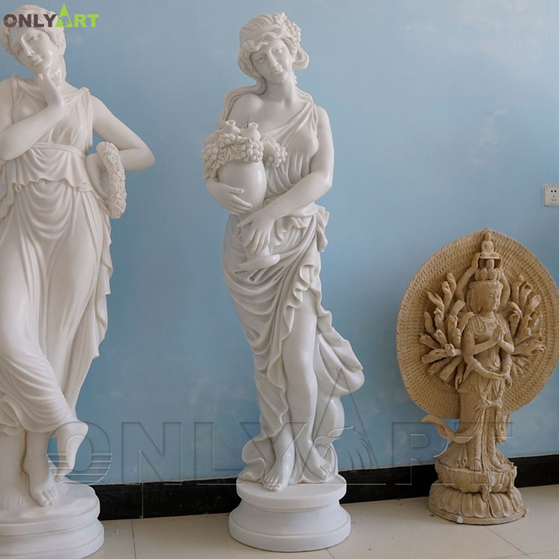 Life size marble graceful art woman sculpture for sale