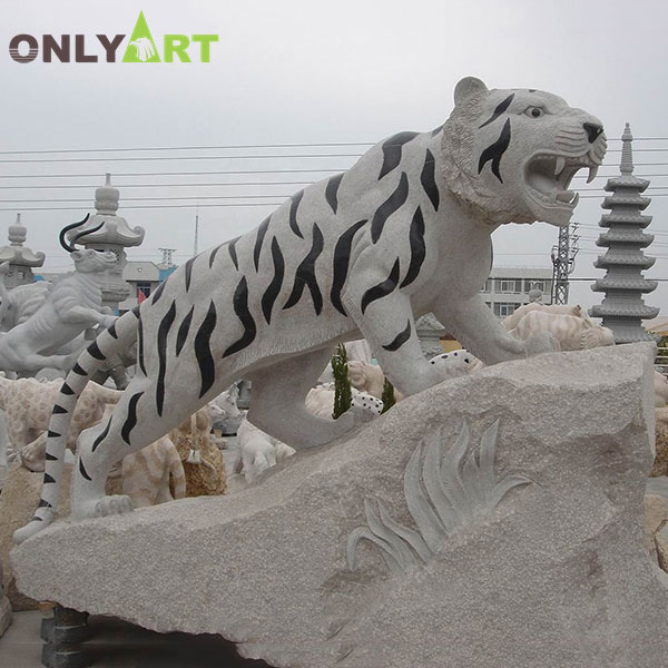 Life size tiger statue for garden decoration OLA-A097