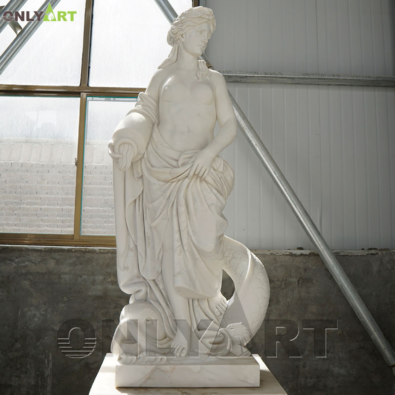 Marble female statue outdoor sculpture for sale