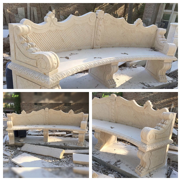 Solid Marble Garden and Interior Benches