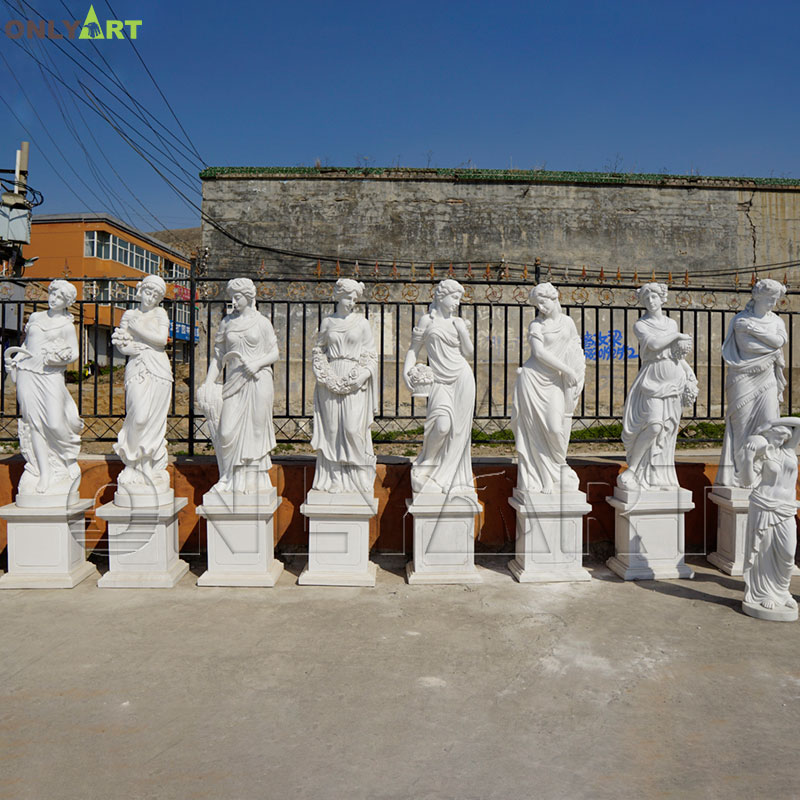 Western women figures marble four season statue for sale