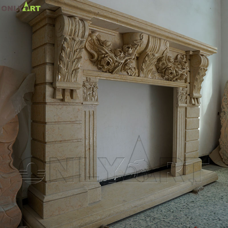 antique marble fireplace