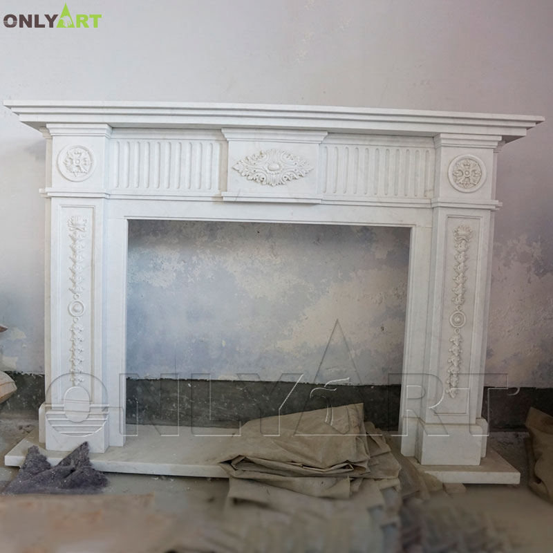 artificial marble mantel decor