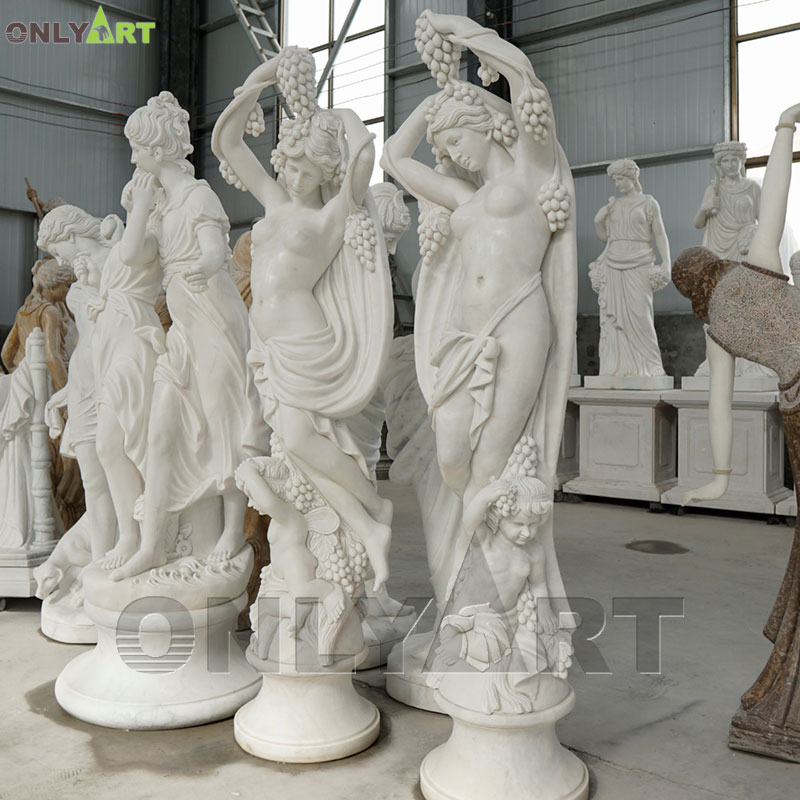 garden statues of ladies