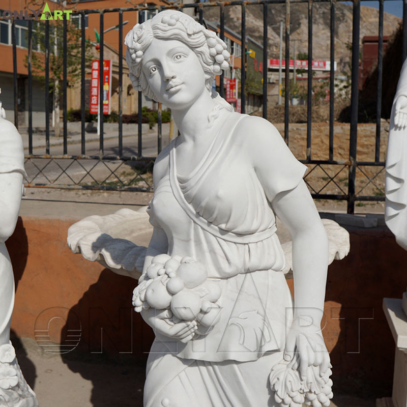 garden statues of ladies