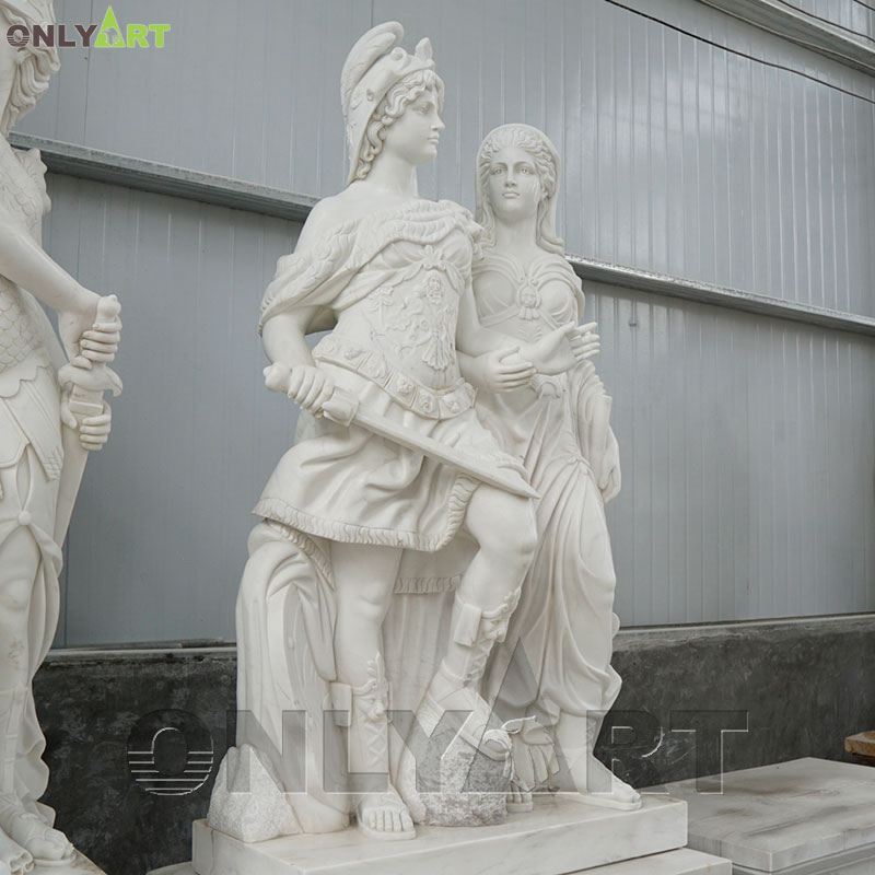 marble statues of women