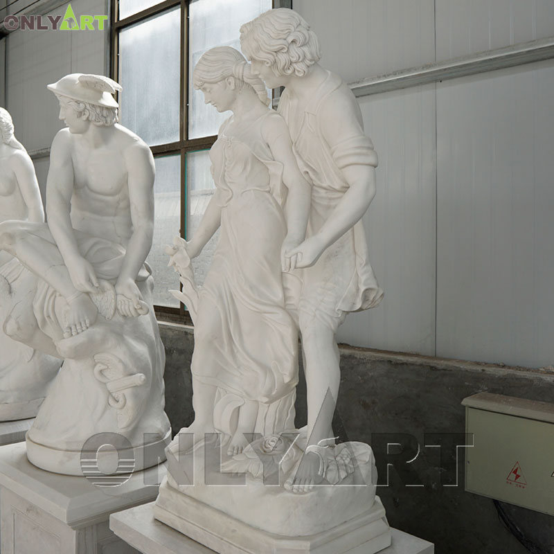 modern couple sculpture