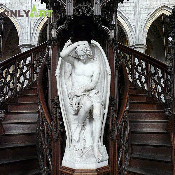 Famous Design Liege Marble Hot Lucifer Statue For Sale