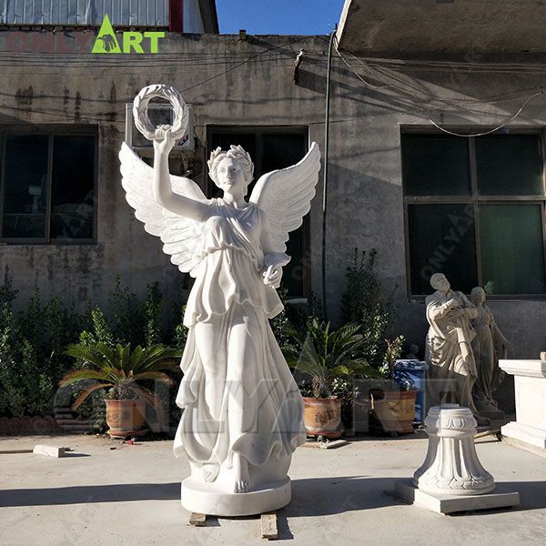 Large Size Standing Marble Peace Goddess Statue For Sale