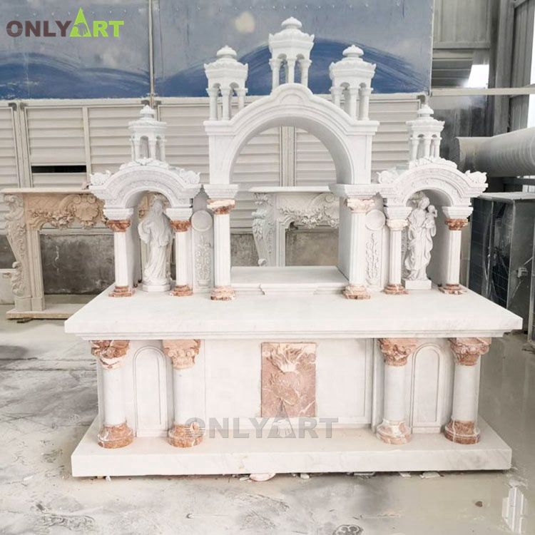 Large size marble catholic home altar table for sale