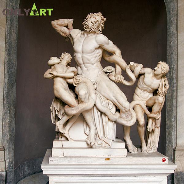 Roman Marble Laocoon And His Sons Statue For Sale