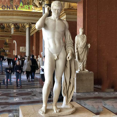 Unique Classical Art Design Marble Mercury Marcellus Statue