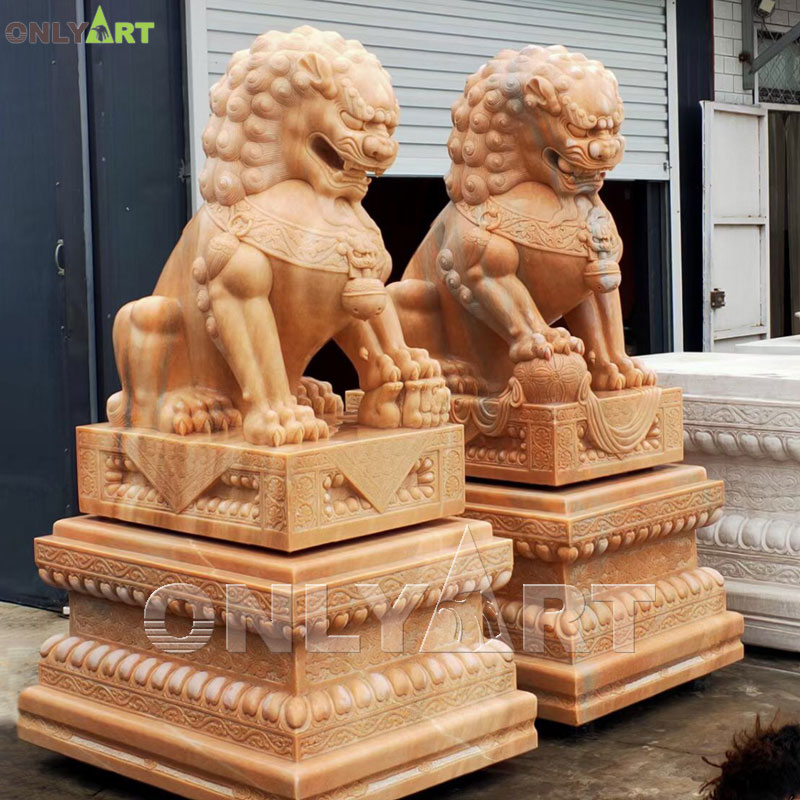 chinese guardian lion statue