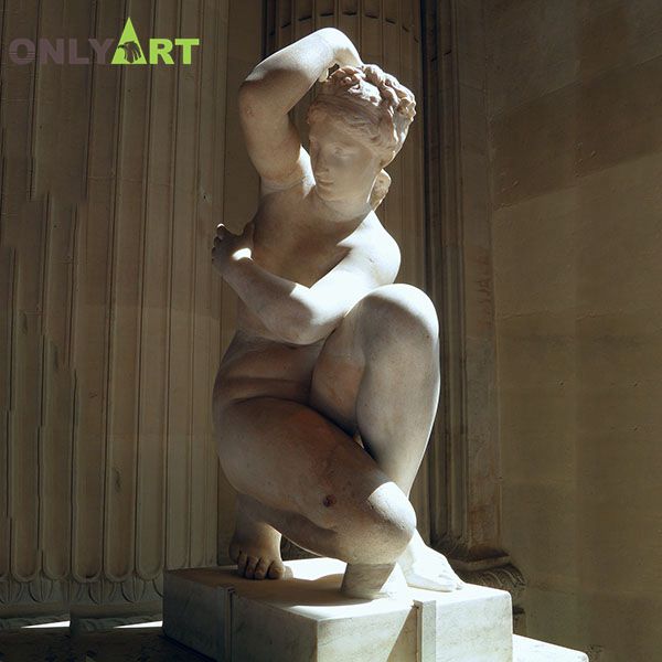 crouching aphrodite sculpture