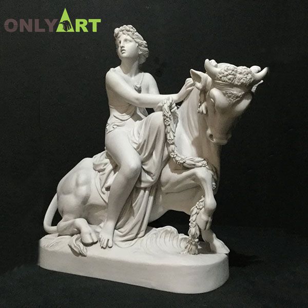 Greek Mythology Marble Europa And Bull Statue