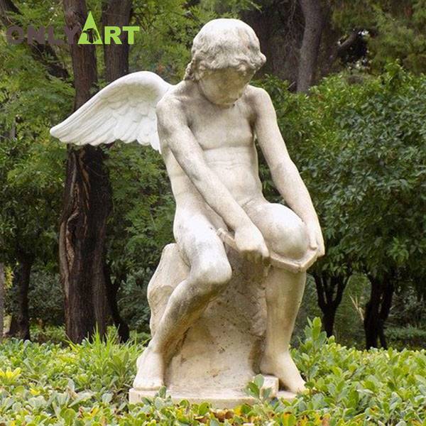 High quality outdoor boy angel statue for sale