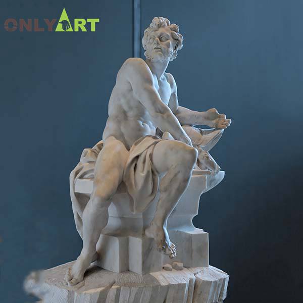 Life Size Greek God Marble Hephaestus Statue For Sale