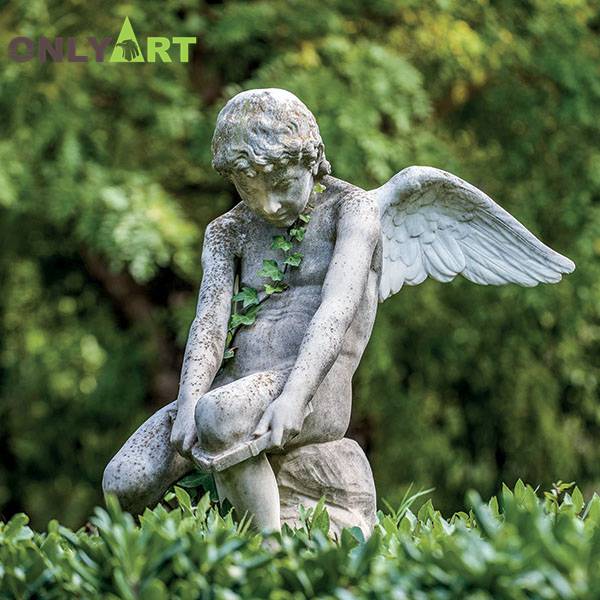 boy angel garden statue