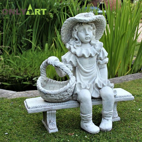 girl garden statue